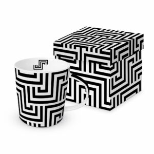 Tasse / Becher "Schwarz/weiße Linien"