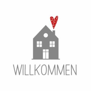 Papierservietten "Willkommen"