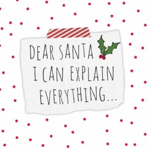 Papierservietten "Dear Santa..."