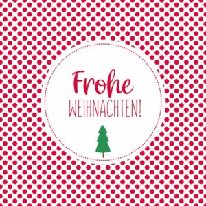 Papierservietten "Frohe Weihnachten"