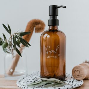 Seifenspender Spülmittel 500ml, Eulenschnitt