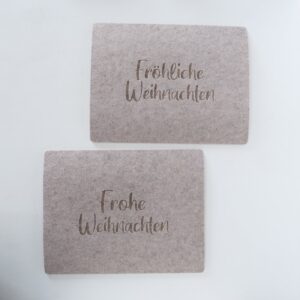 Tischset beige, Weihnachten