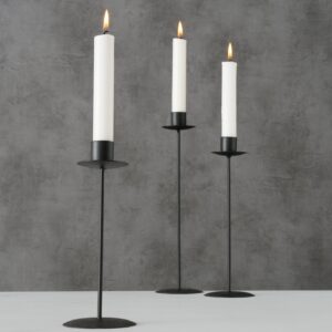 Kerzenständer, schwarz, Kimo