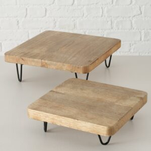 Tablett, Mangoholz trifft Metall, Skandistyle