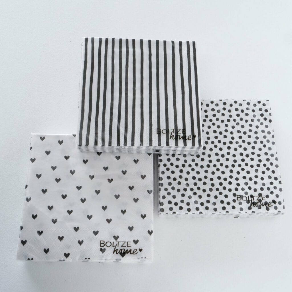 16 Schwarz-silberne Glitzer-Servietten Zum 16. Geburtstag – 16,5x16,5 Cm, 16er-Pack