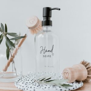 Seifenspender Handseife | 250ml & 500ml | transparent, Eulenschnitt